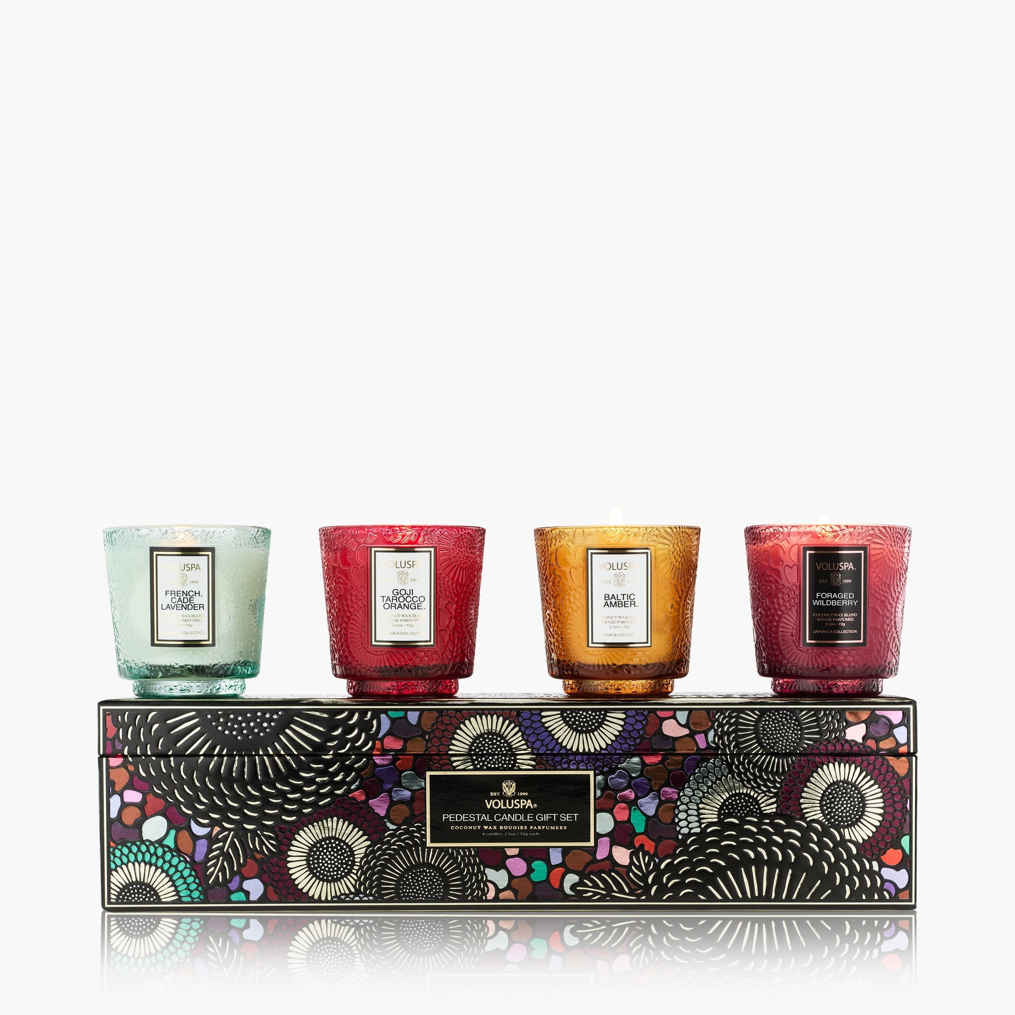 Japonica Best Sellers - 4 Petite Pedestal Candle Gift Set - main image