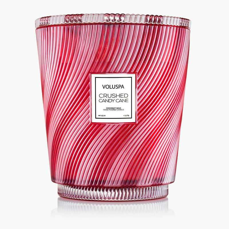 Crushed Candy Cane - Limited Edition Hearth 5 Wick Glass Candle
