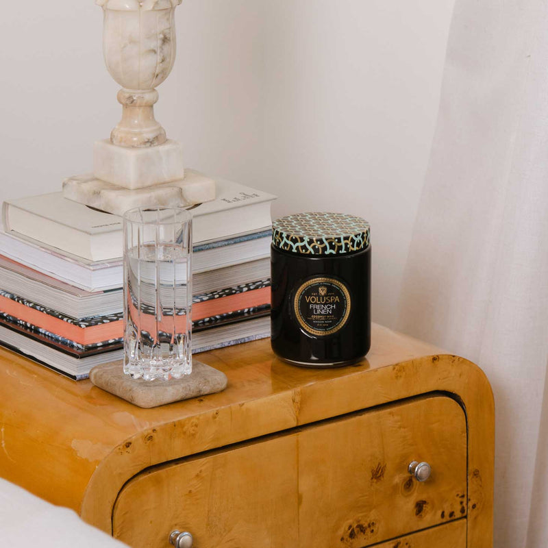 French Linen - Large Jar Candle