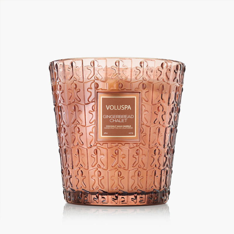 Gingerbread Chalet - 3 Wick Hearth Candle