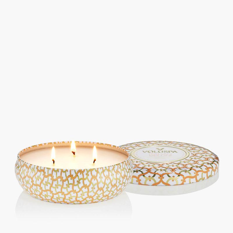 Italian Bellini - 3 Wick Tin Candle