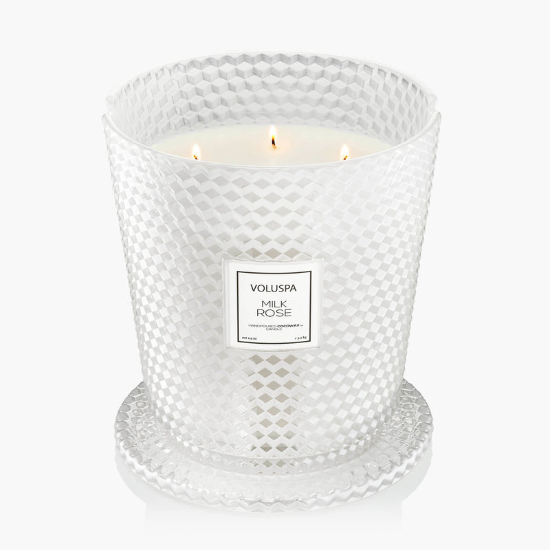 Milk Rose - 5 Wick Hearth Candle - view 2