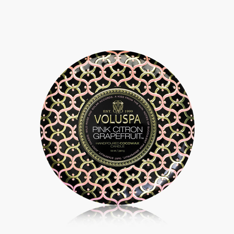 Pink Citron Grapefruit - 3 Wick Tin Candle