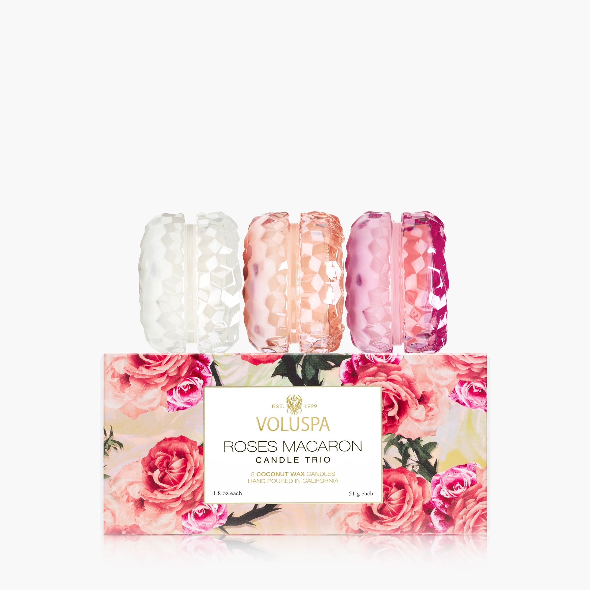 Roses Collection - Macaron Candle Trio Gift Set - main image