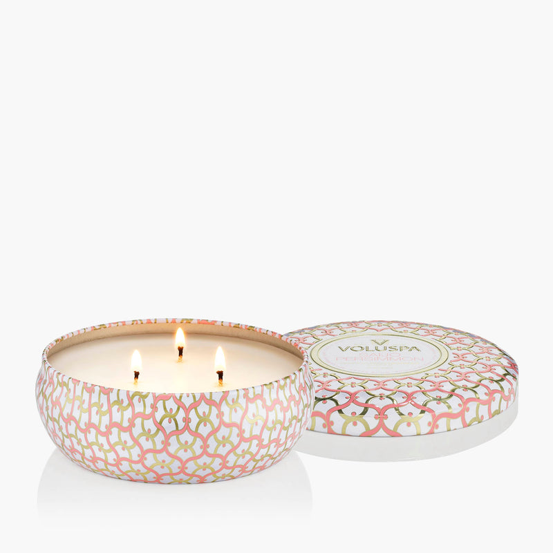 Saijo Persimmon - 3 Wick Tin Candle