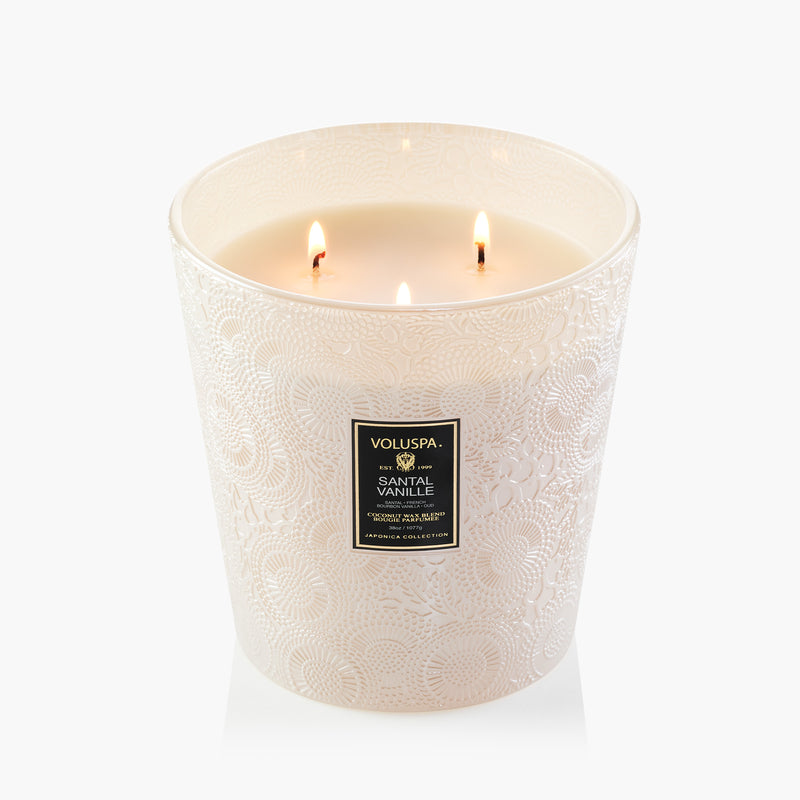 Santal Vanille - 3 Wick Hearth Candle