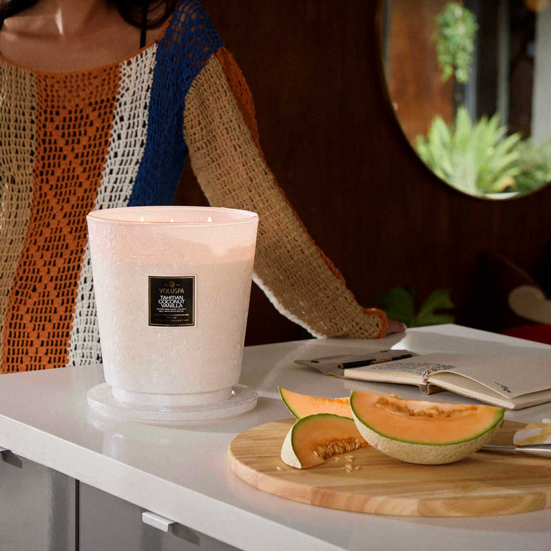 Tahitian Coconut Vanilla - 5 Wick Hearth Candle