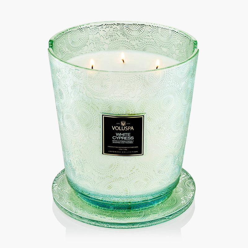 White Cypress - 5 Wick Hearth Candle