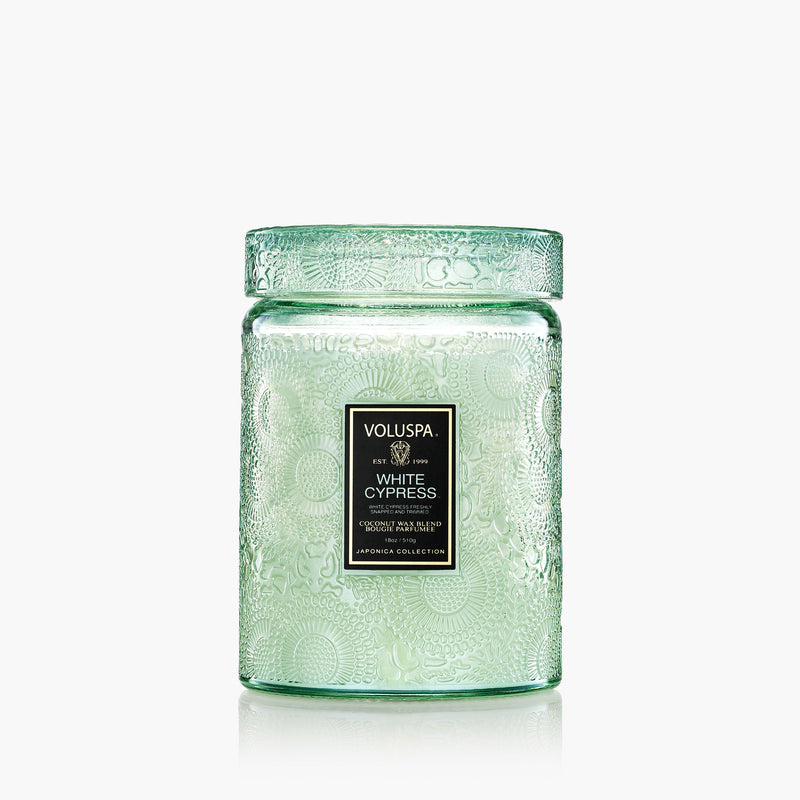 White Cypress - Large Jar Candle