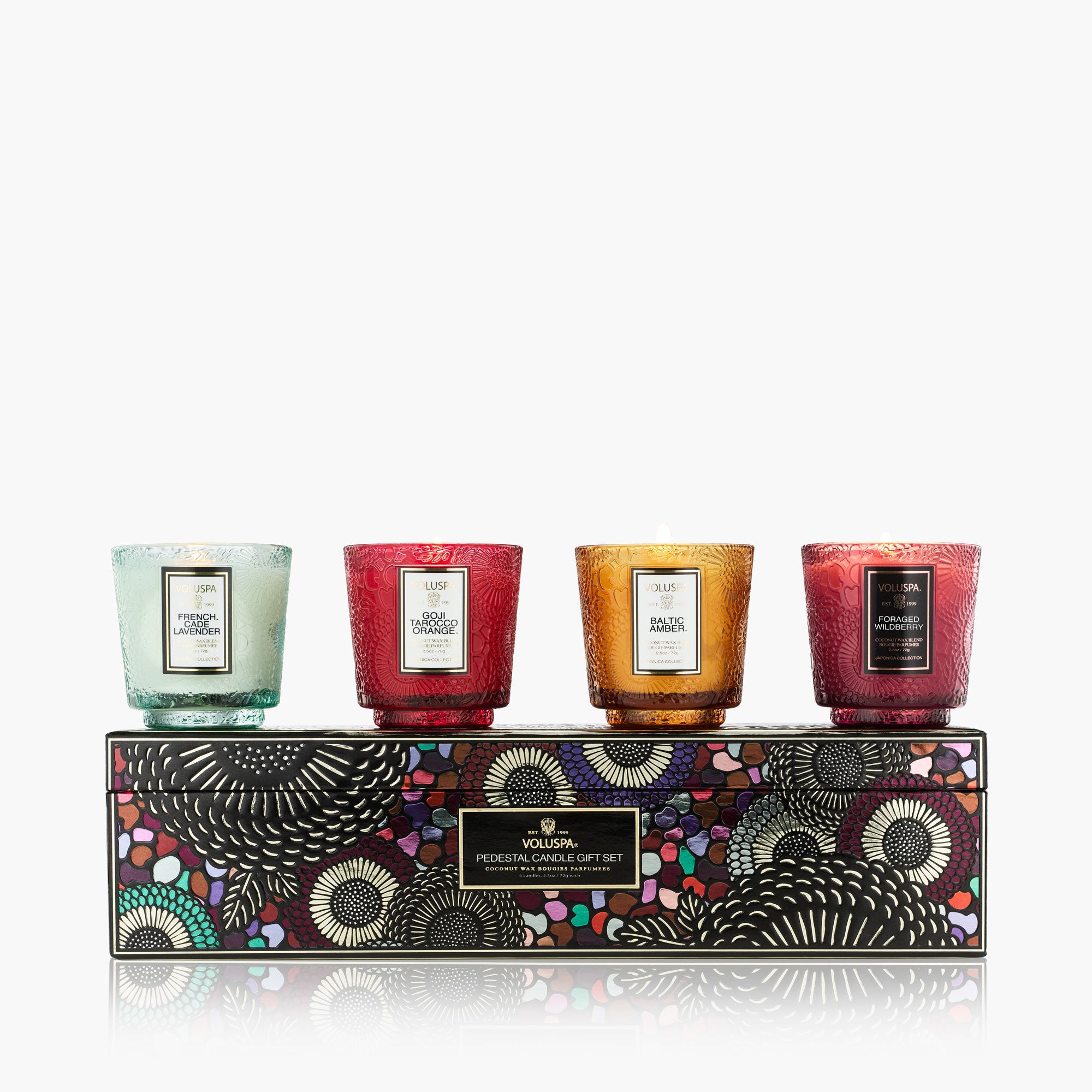 Japonica Best Sellers - 4 Petite Pedestal Candle Gift Set - main image