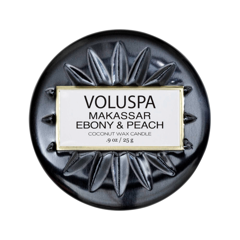 Makassar Ebony & Peach - Tiny Tin