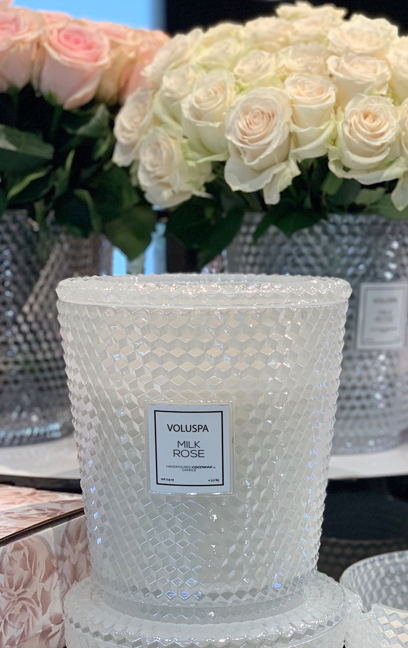 Milk Rose - 5 Wick Hearth Candle - view 3