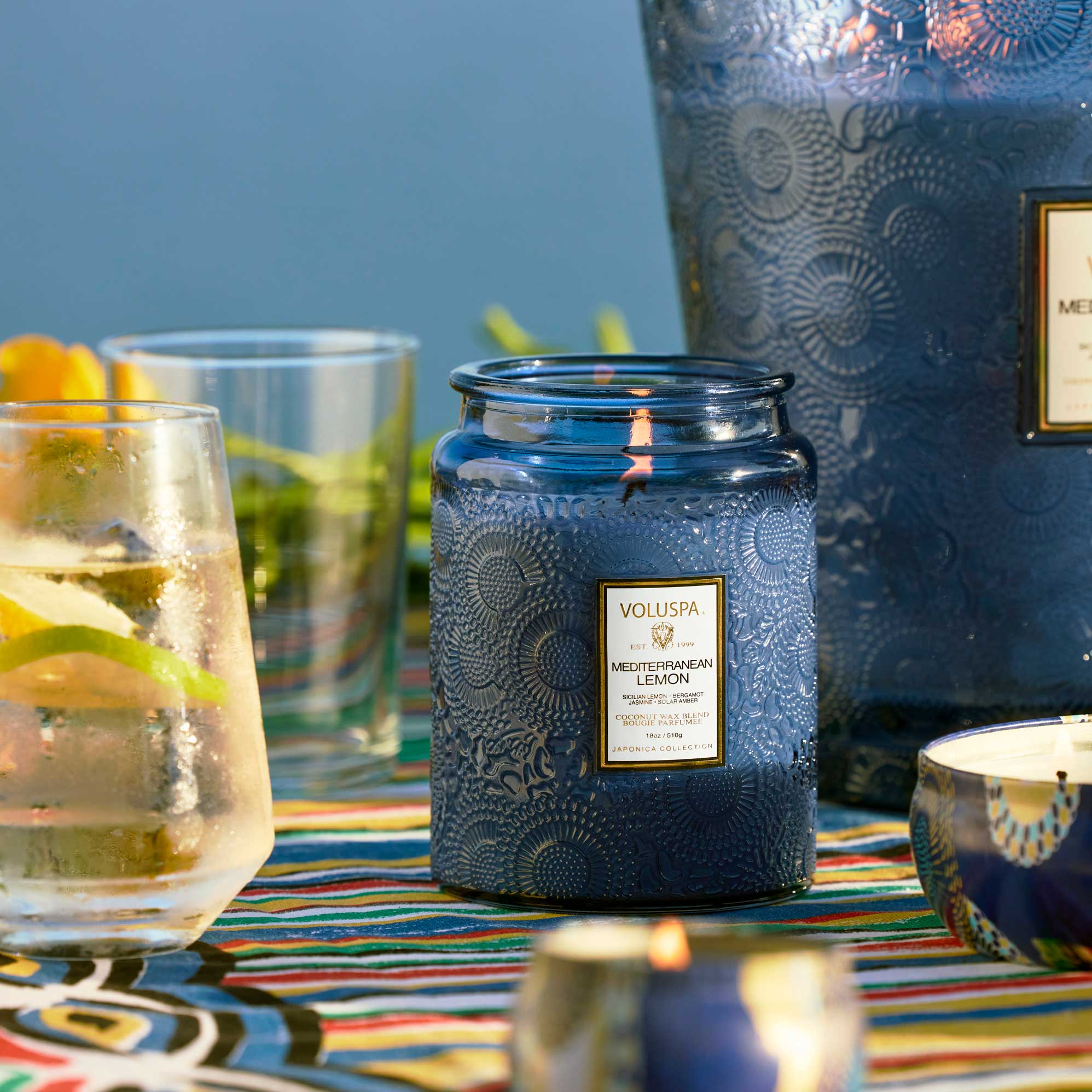 Mediterranean Lemon - Citrus & Fruity - 18 oz Large Jar Candle