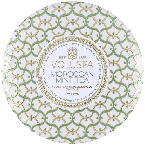 Moroccan Mint Tea - 3 Wick Tin Candle