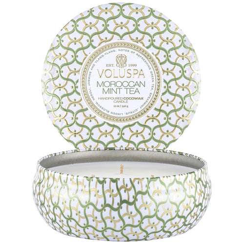 Moroccan Mint Tea - 3 Wick Tin Candle