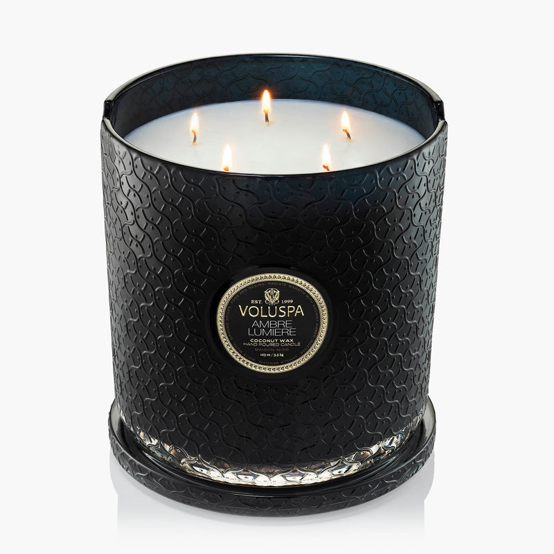 Ambre Lumiere - 5 Wick Hearth Candle