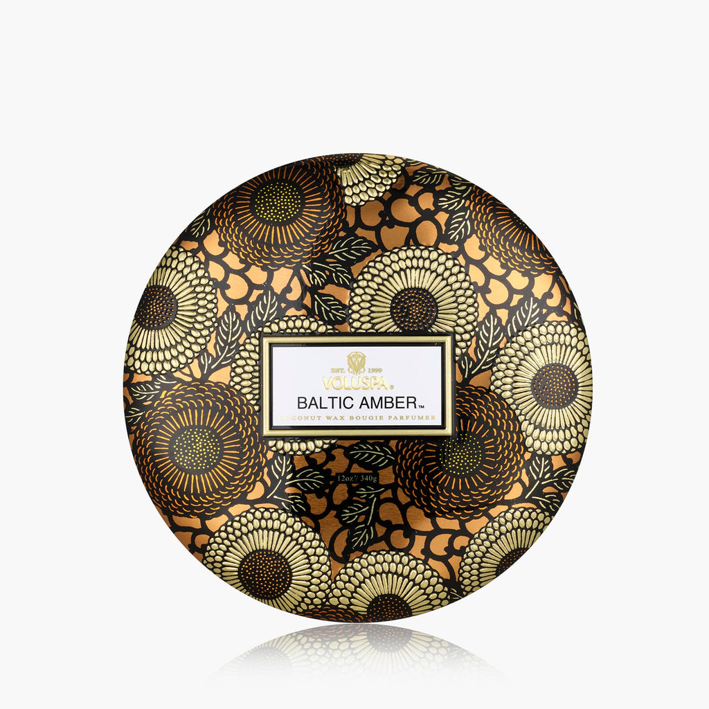 Baltic Amber - 3 Wick Tin Candle