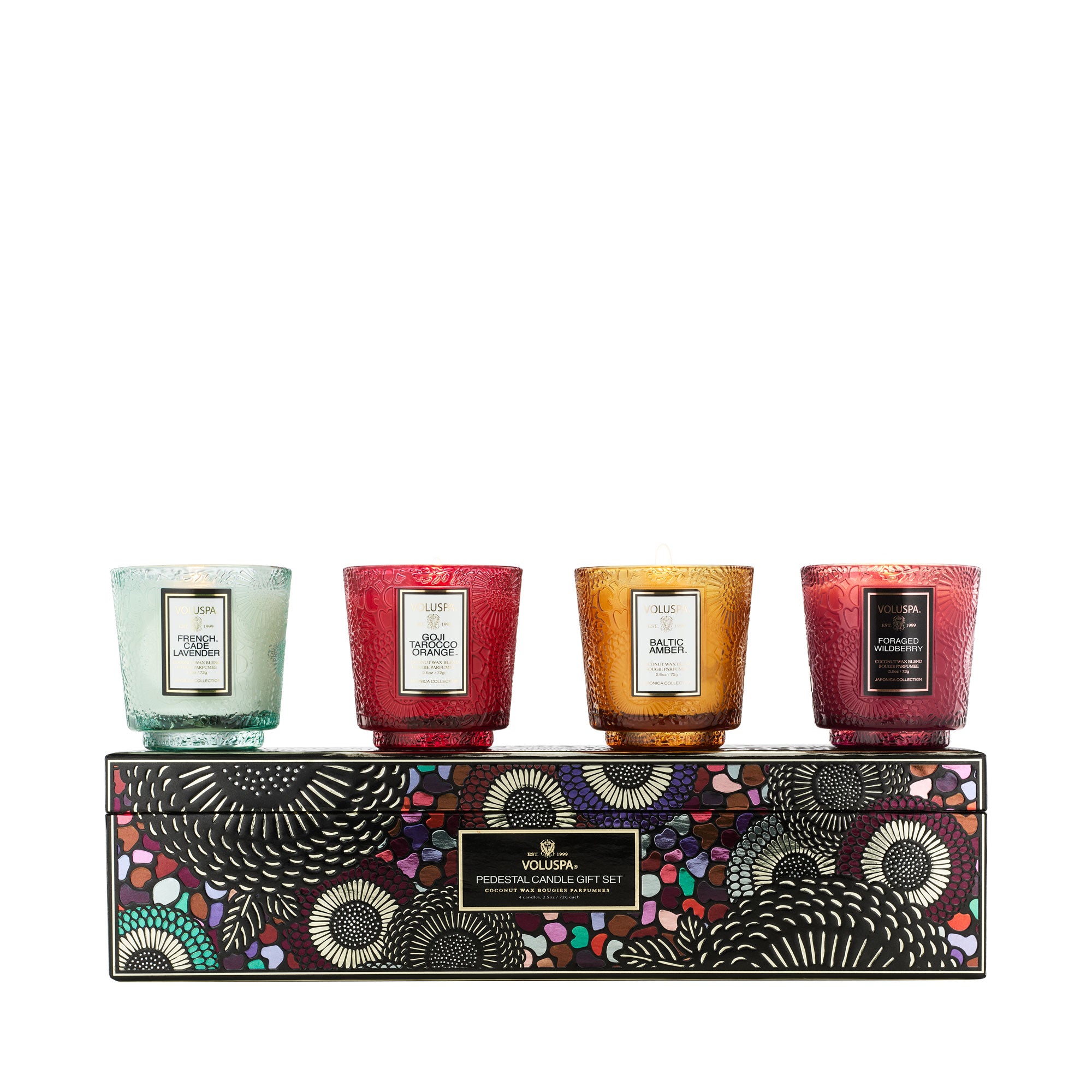 Japonica Best Sellers - 4 Petite Pedestal Candle Gift Set