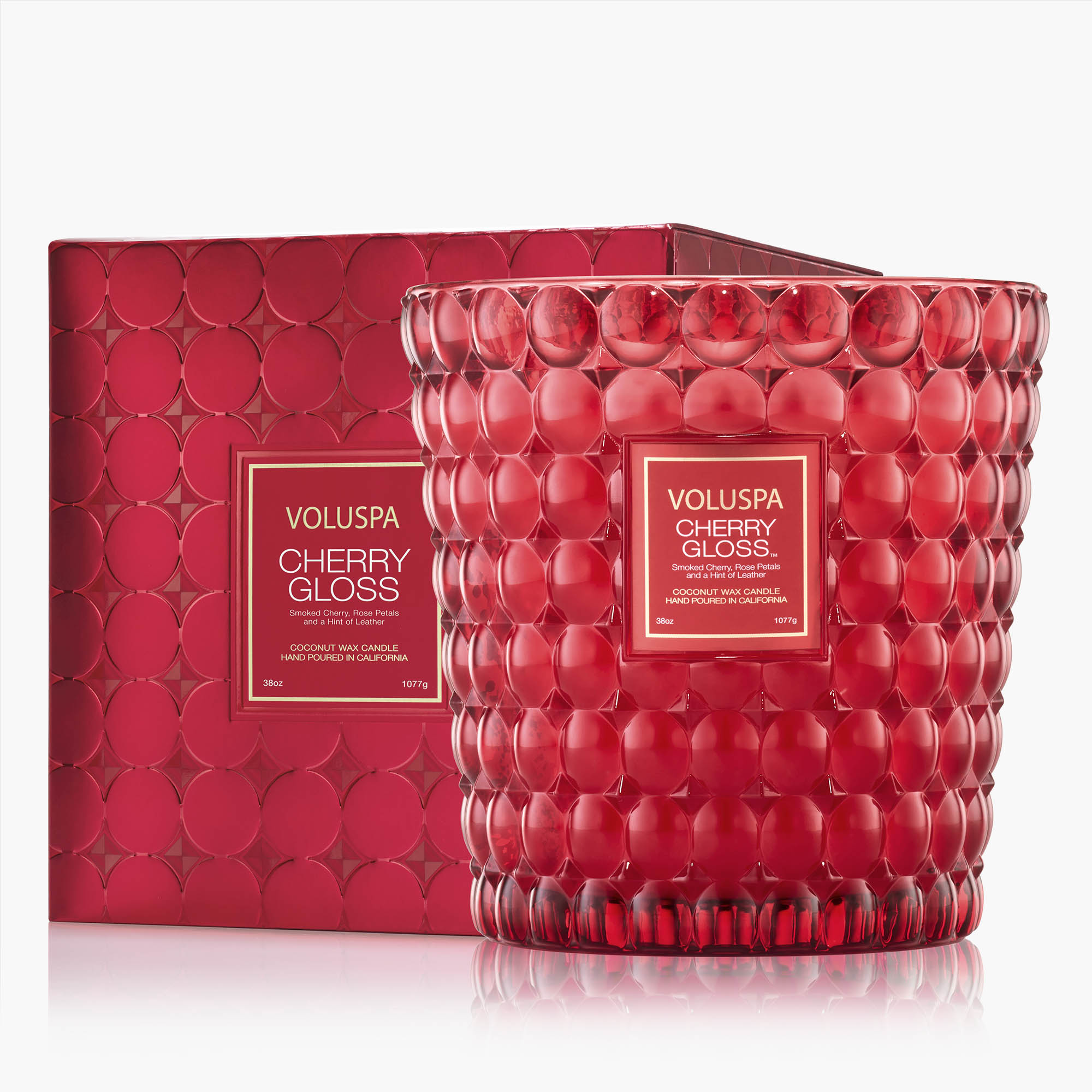 Cherry Gloss | 3 Wick Hearth Candle | VOLUSPA