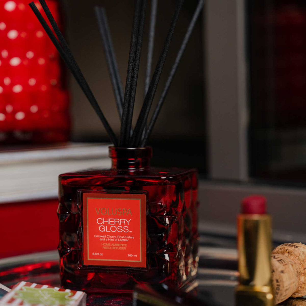 Cherry Scented Reed Diffuser Cherry Gloss | Reed Diffuser | VOLUSPA