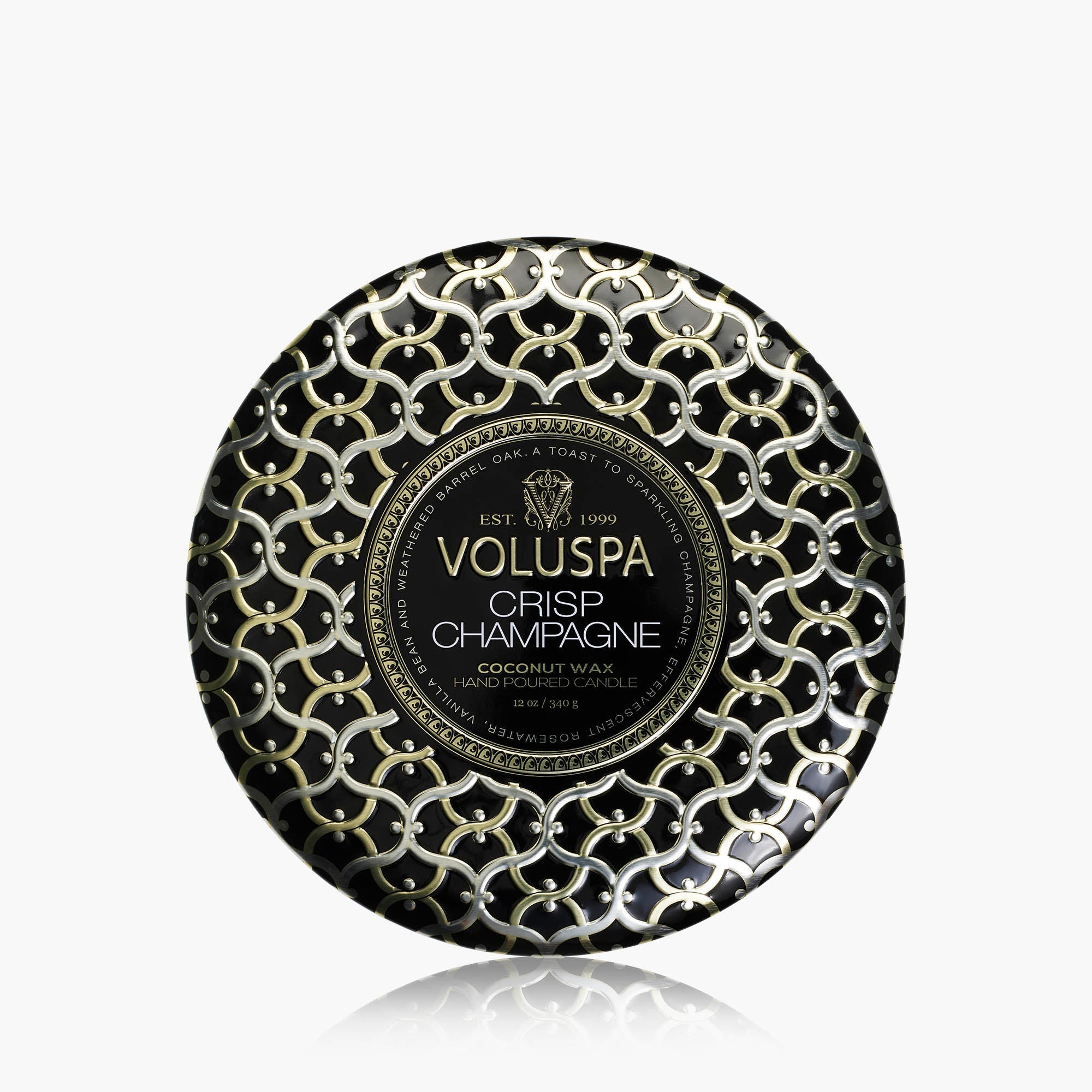 Crisp Champagne | 3 Wick Tin Candle | VOLUSPA