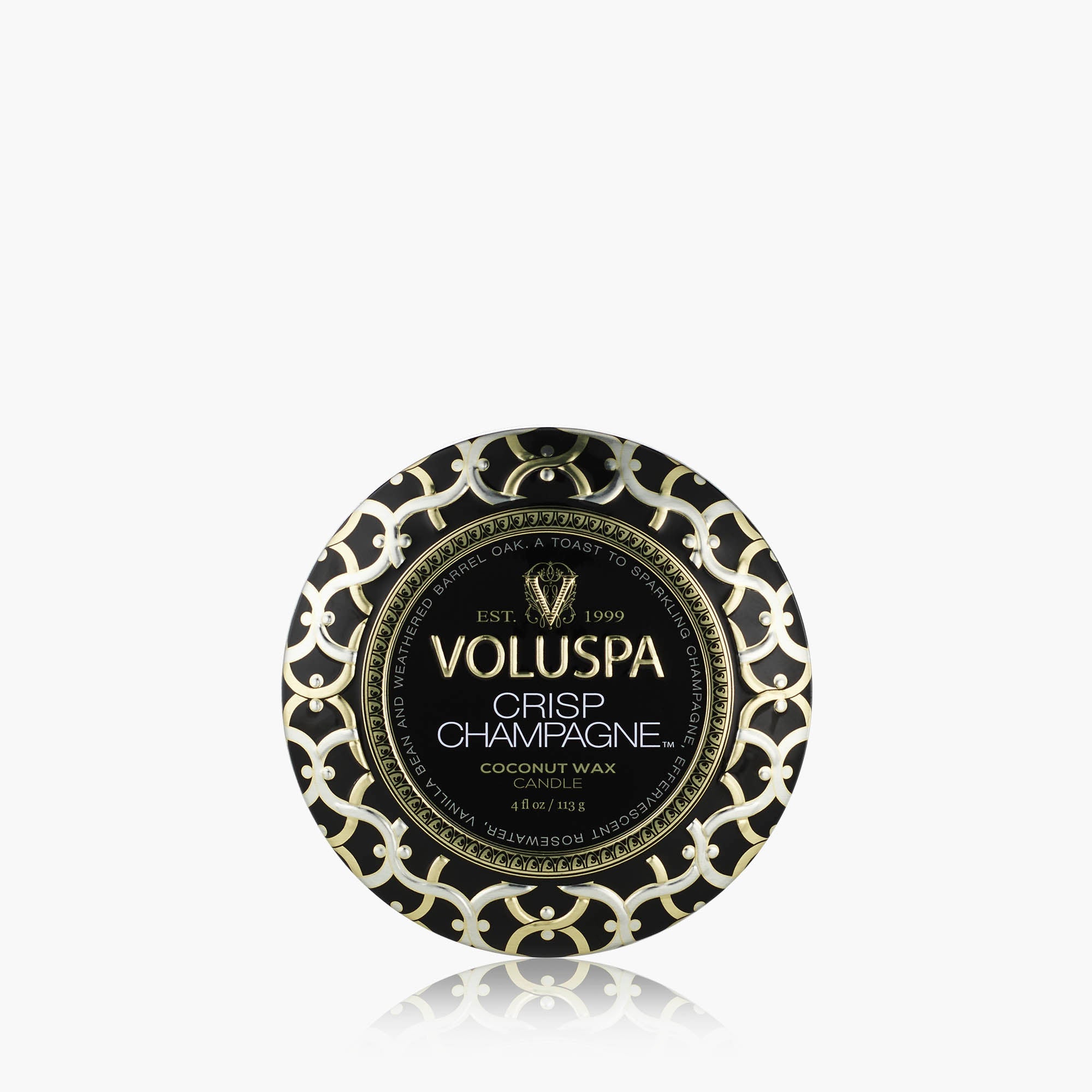 Crisp Champagne | Mini Tin Candle | VOLUSPA