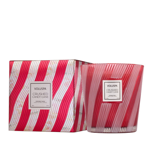 Crushed Candy Cane - 3 Wick Hearth Candle