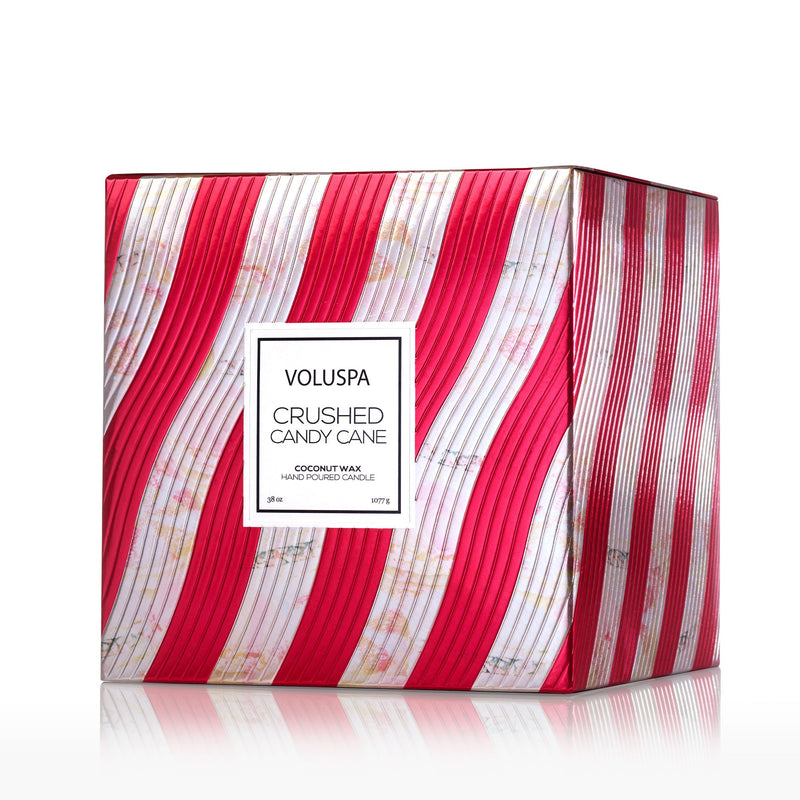 Crushed Candy Cane - 3 Wick Hearth Candle