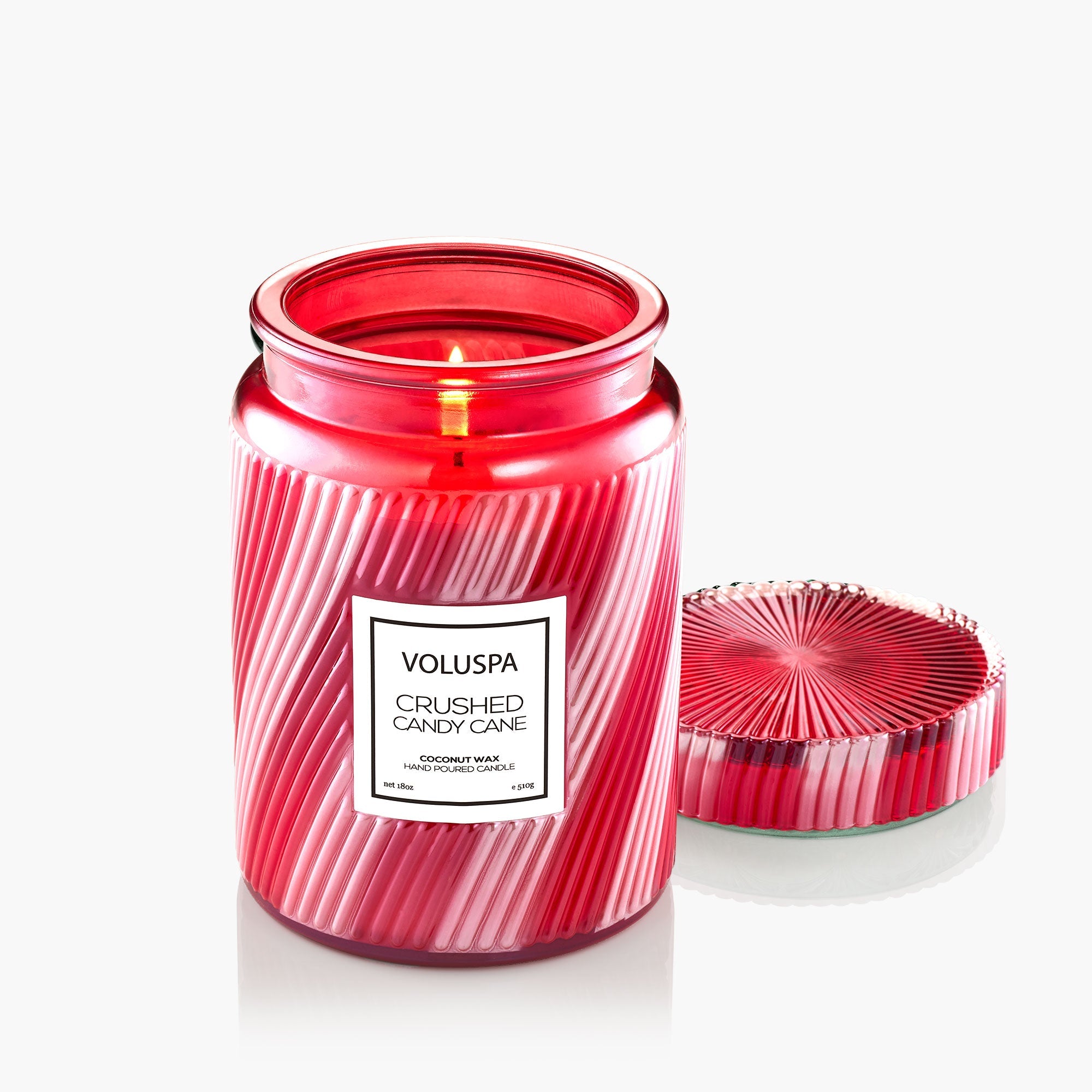 Voluspa Crushed Candy Cane Jar Candle - Thumbnail 3