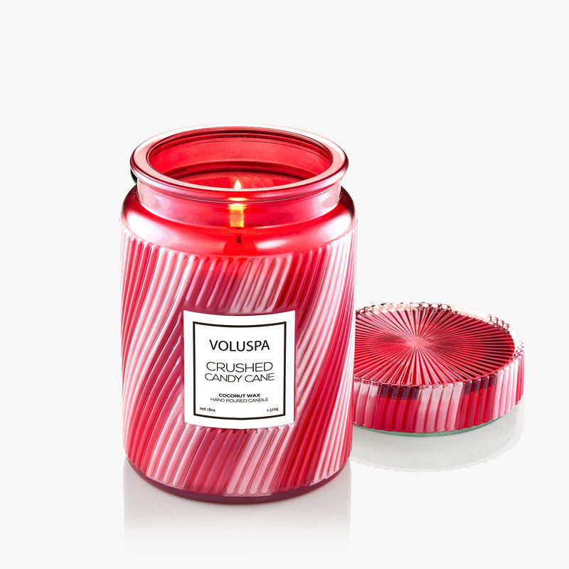 Crushed Candy Cane - Large Jar Candle
