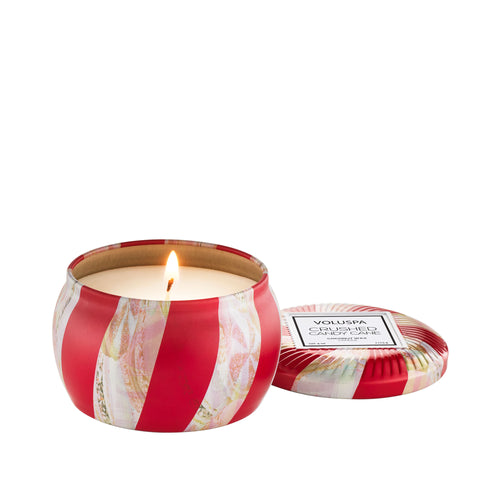 Crushed Candy Cane - Mini Tin Candle