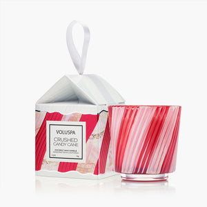 Crushed Candy Cane - Ornament Pedestal Candle view 1