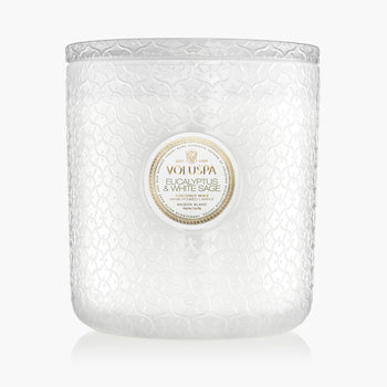 Eucalyptus & White Sage - 5 Wick Hearth Candle