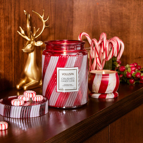 Crushed Candy Cane - Large Jar Candle