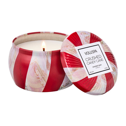 Crushed Candy Cane - Mini Tin Candle