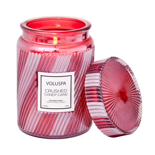 Crushed Candy Cane - Large Jar Candle