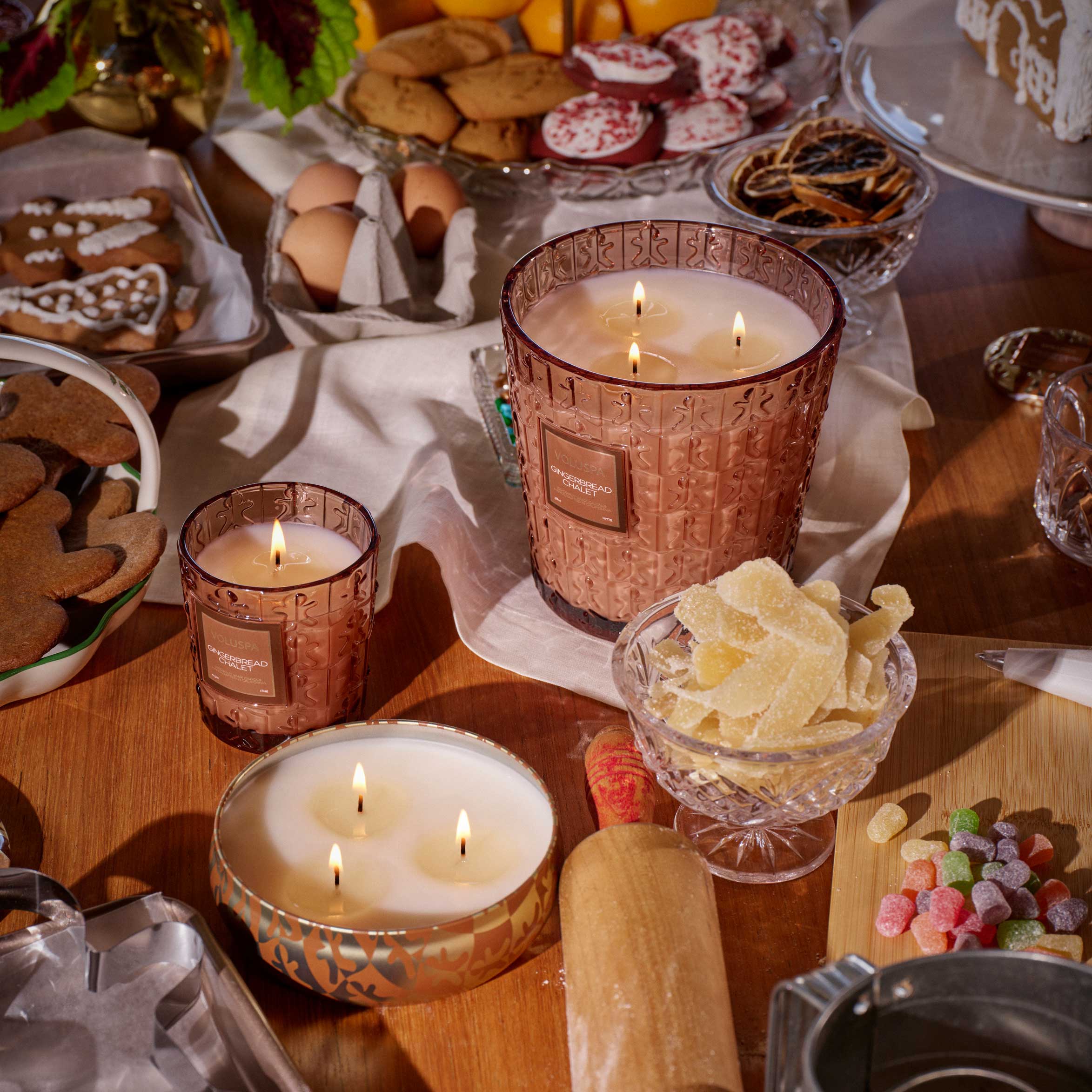 Gingerbread Chalet | 3 Wick Hearth Candle | VOLUSPA