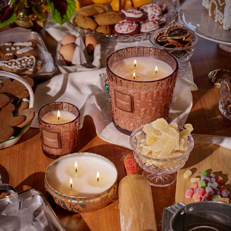 Gingerbread Chalet - 3 Wick Hearth Candle