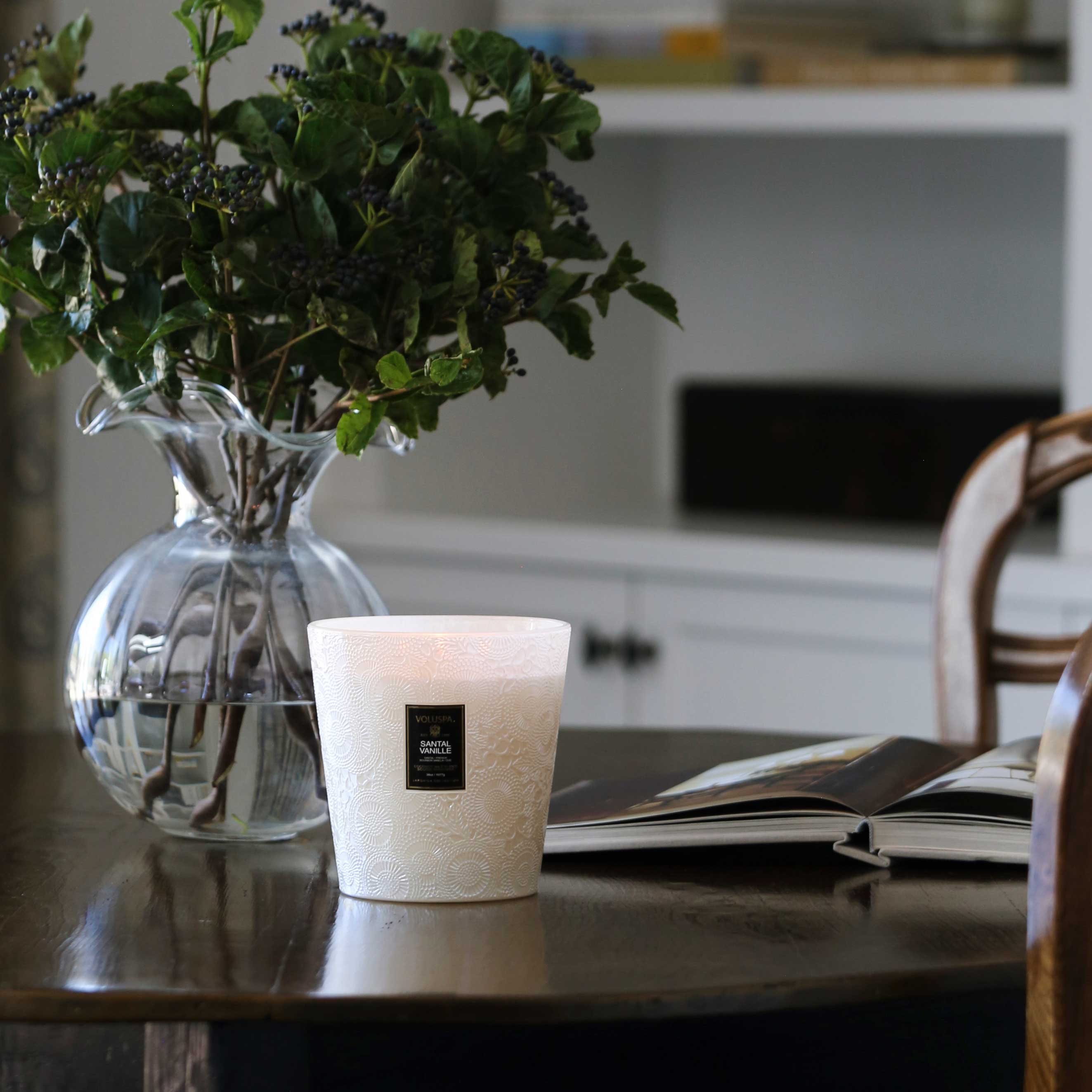 Santal Vanille | 3 Wick Hearth Candle | VOLUSPA