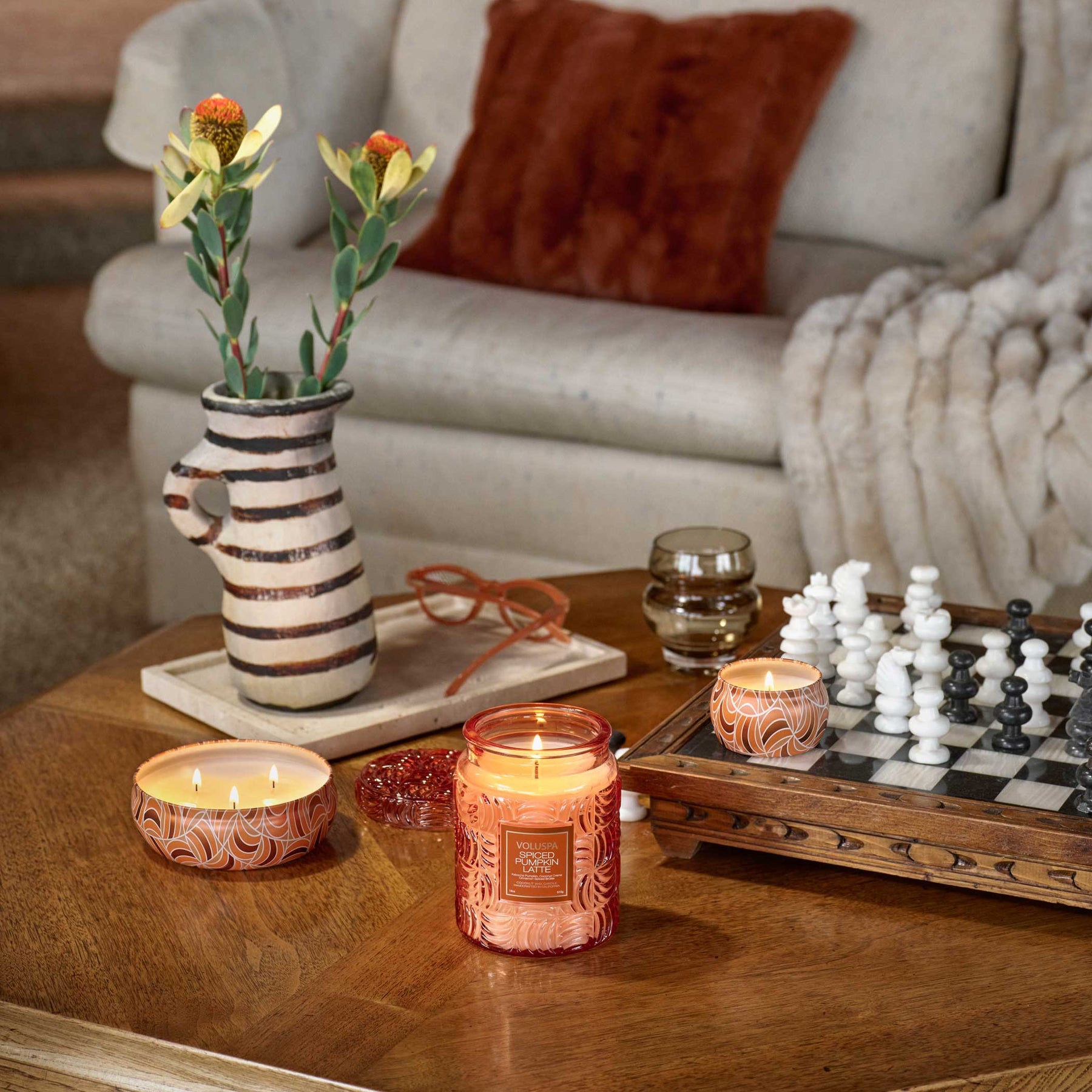 Spiced Pumpkin Latte - 3 Wick Tin Candle