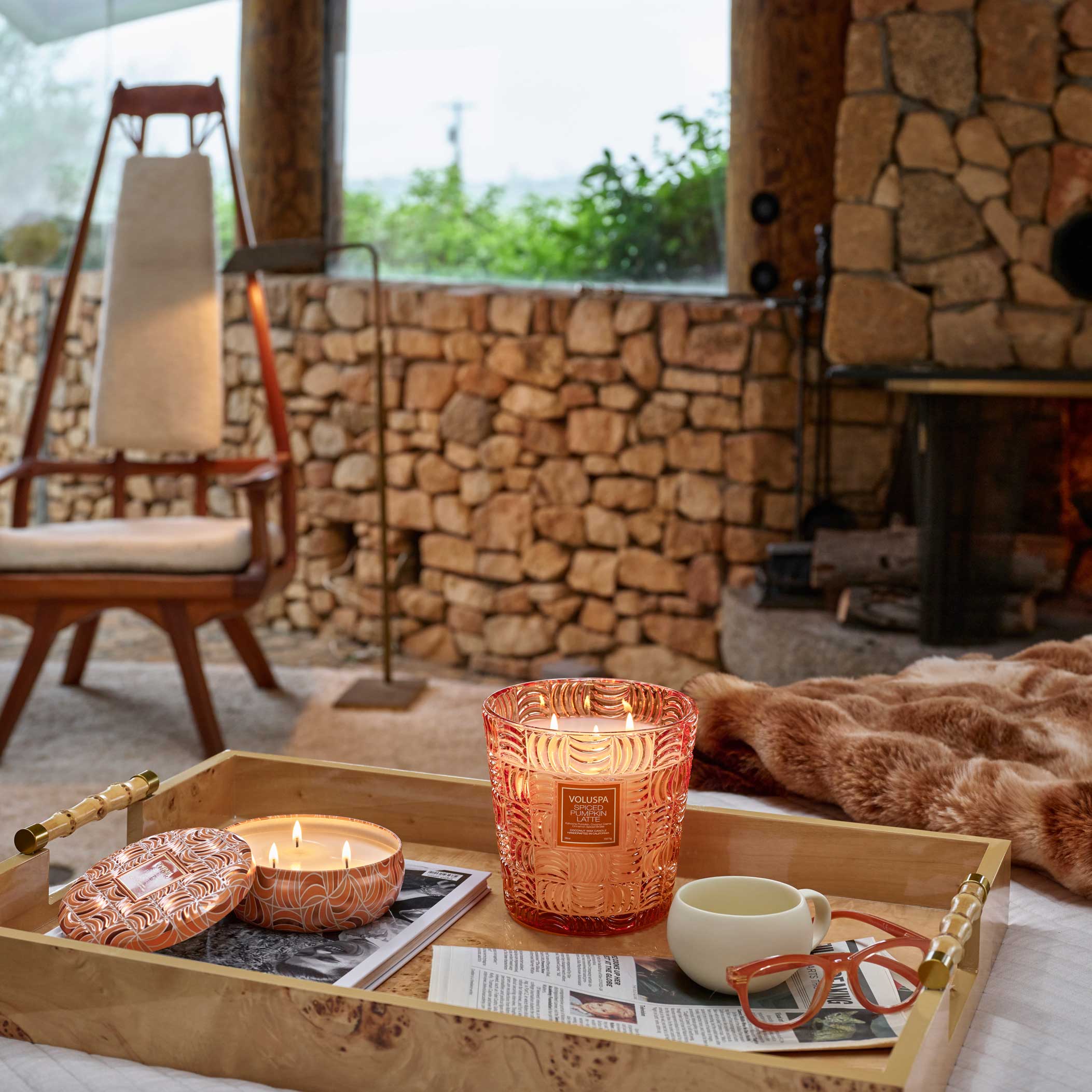 Spiced Pumpkin Latte | 3 Wick Tin Candle | VOLUSPA