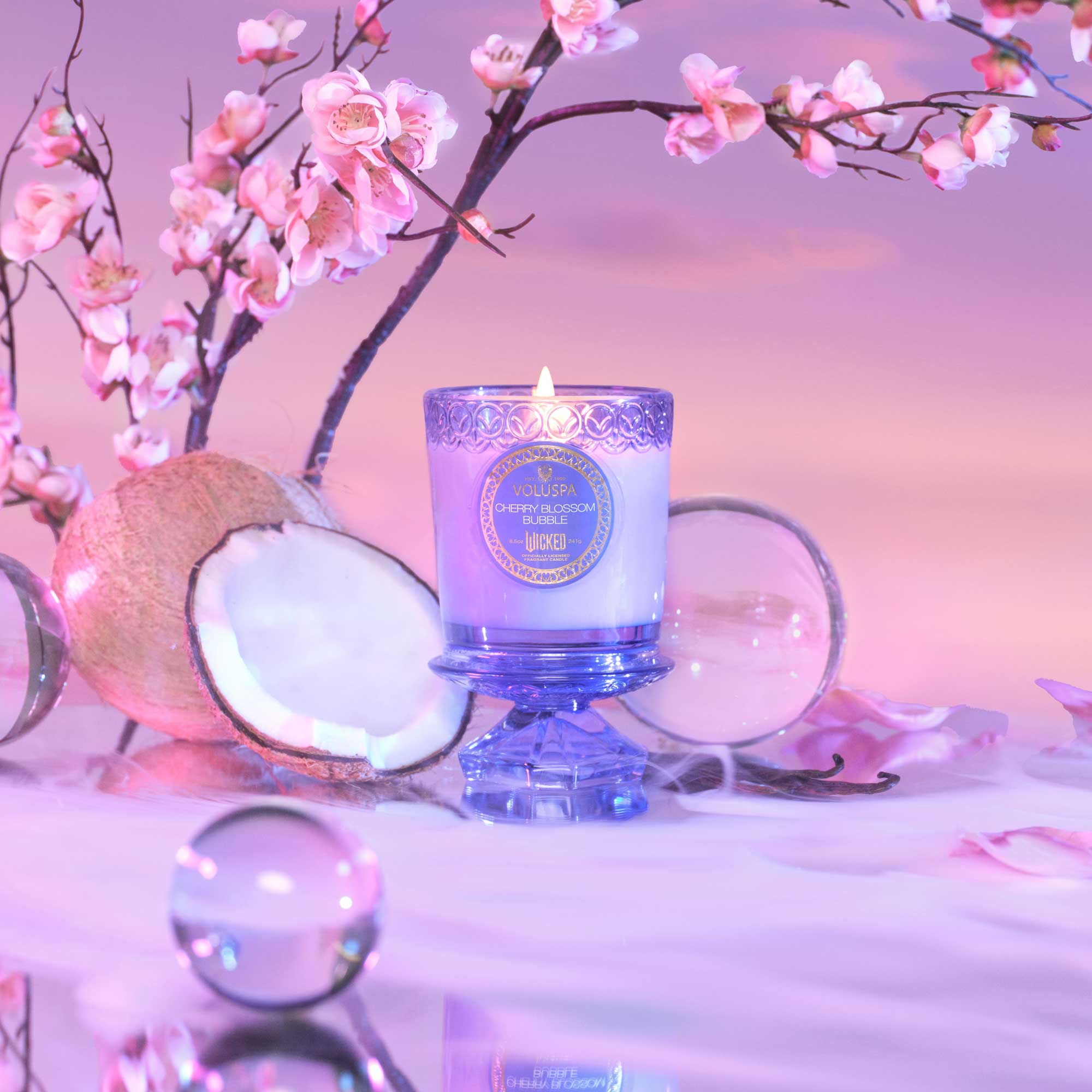 Cherry Blossom Bubble | Boxed Candle | VOLUSPA