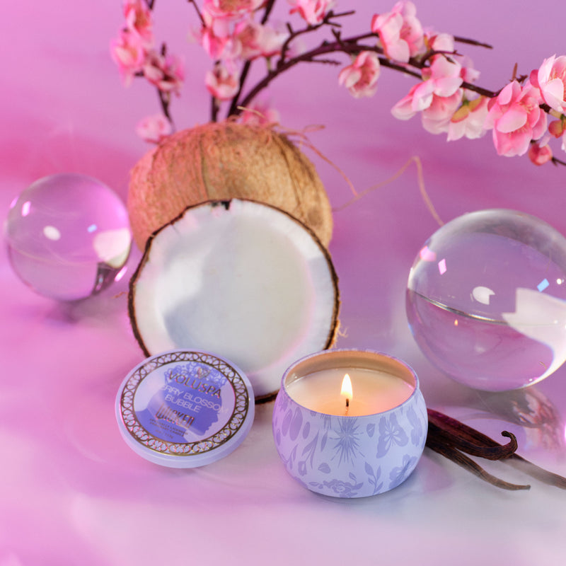 Cherry Blossom Bubble - Mini Tin Candle