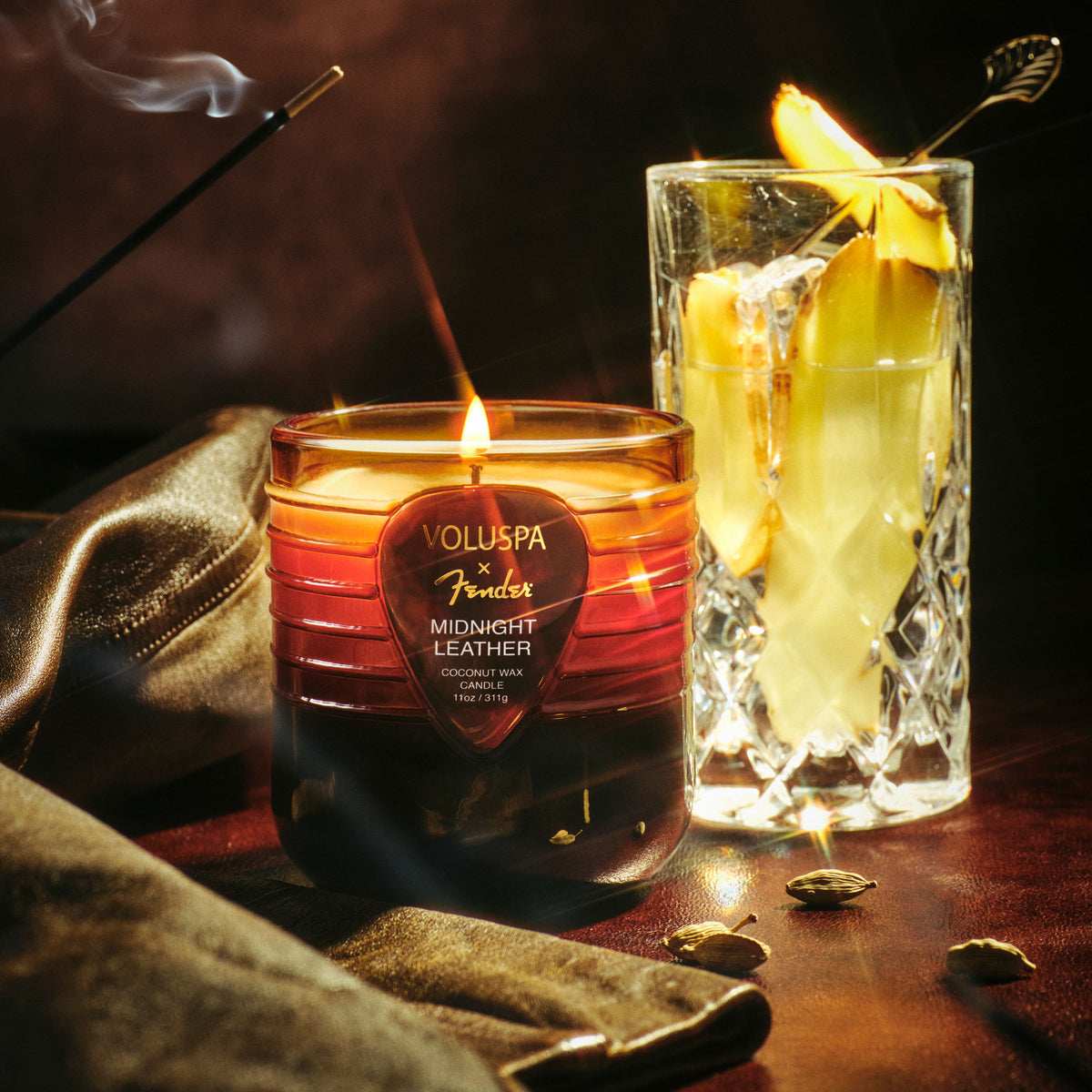Midnight Leather - Boxed Candle