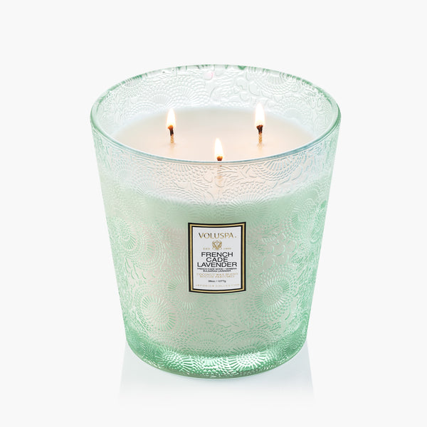 French Cade Lavender | 3 Wick Hearth Candle | VOLUSPA