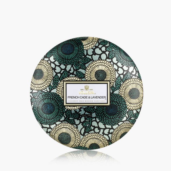 French Cade Lavender | 3 Wick Tin Candle | VOLUSPA