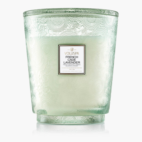 French Cade Lavender | 5 Wick Hearth Candle | VOLUSPA