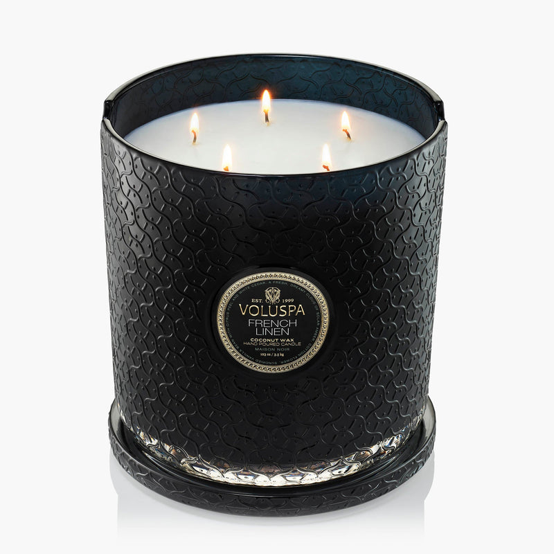 French Linen - 5 Wick Hearth Candle