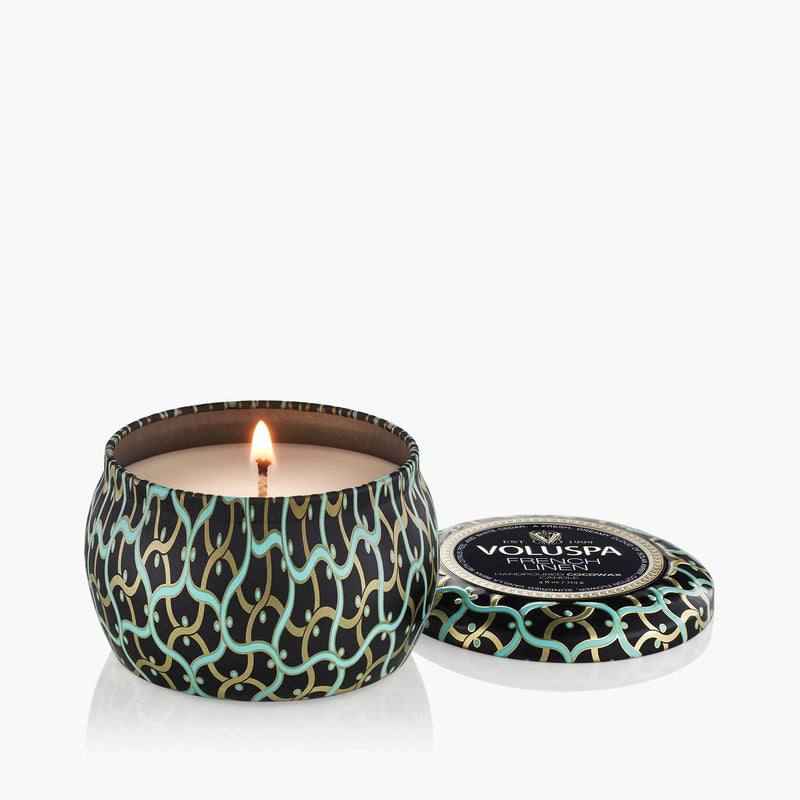 French Linen - Mini Tin Candle