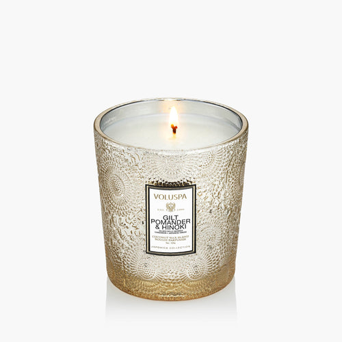 Gilt Pomander & Hinoki - Classic Candle
